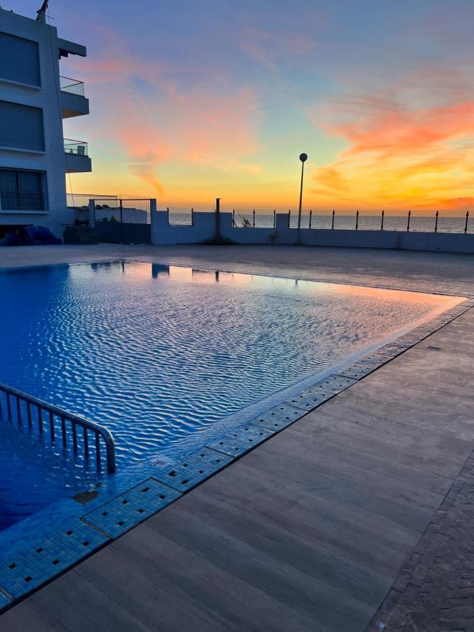 The Blue Pearl-Sensational Beach Apartment In Aourir Agadir Esterno foto