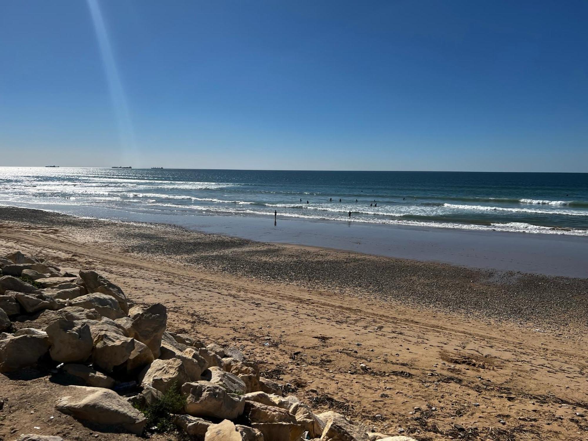 The Blue Pearl-Sensational Beach Apartment In Aourir Agadir Esterno foto